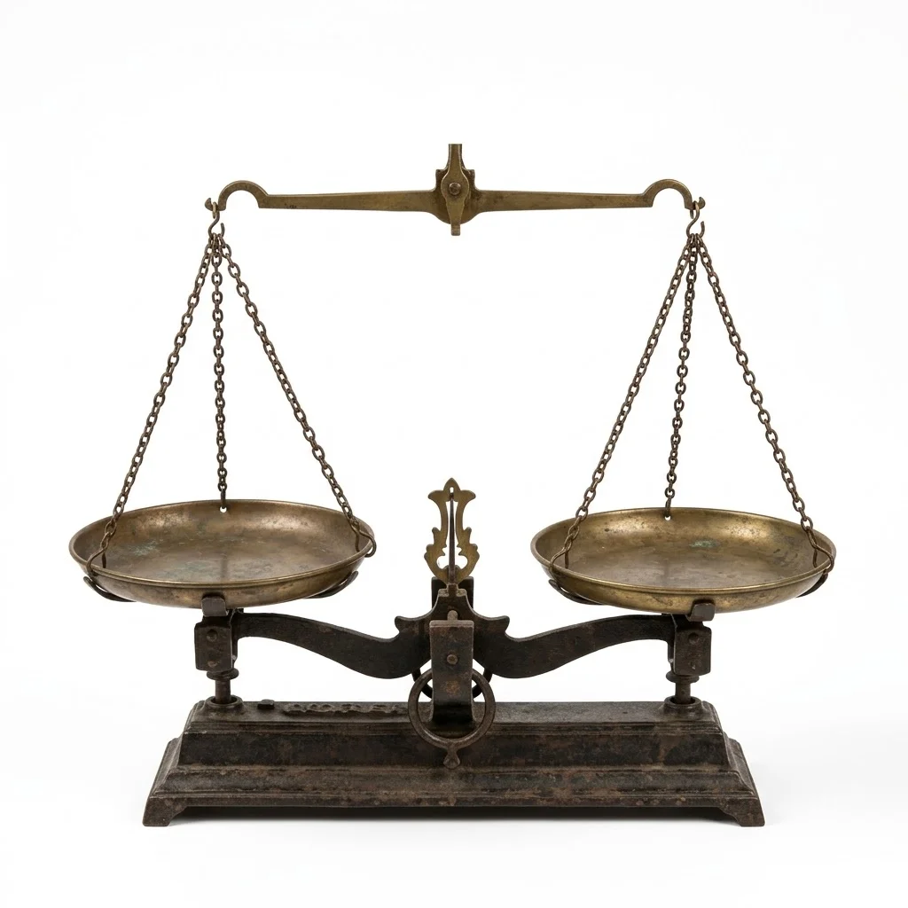Victorian Brass Balance Scale - Image 1